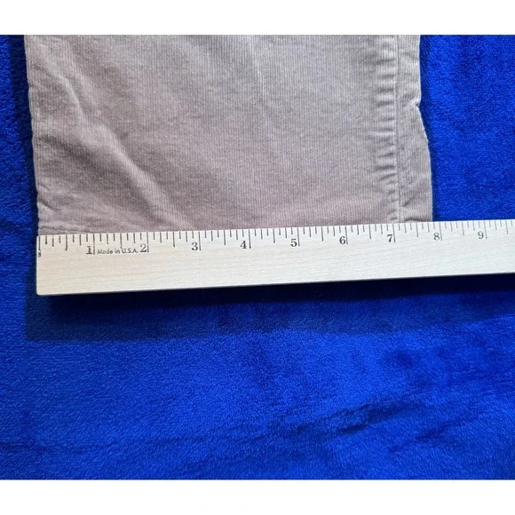Michael Kors Pants Mens 38x32 Beige Corduroy Straight Fit Classic Casual Logo - Picture 10 of 13